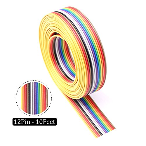 Kit de cable plano multicolor de 3 metros y 4 variantes de pines para conexiones 4