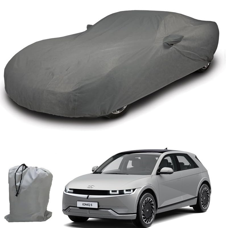 Image of ARCUATE Triple Layer Custom fit Car Body Cover for Hyundai ioniq 5 |Top Layer Dustrproof | Middle Layer Waterproof | Bottom Layer Scratch Protection | Outdoor Indoor Fabric