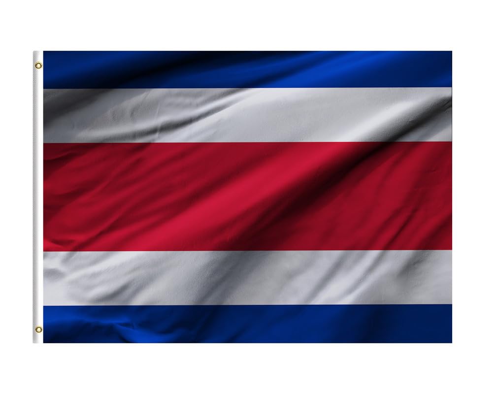 BPACosta Rica Flag For Indoor Outdoor Home, Office & Events (100x180cm)