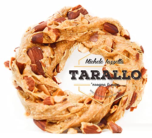 Paquete de Taralli Napolitana Sugna e Pepe de 1Kg manteca de cerdo y pimienta Extra Mandorlato con almendra Nápoles Aperitivo Cena Cerveza