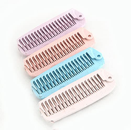 AKOAK 2 Peines Plegables de Plástico para Viaje miniatura 1
