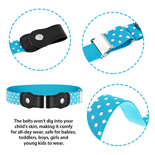 10 Pieces No Buckle Kids Belt Adjustable Elastic Belts Stretch Waistbelt For Boys Girls Multicoloured #TOP6