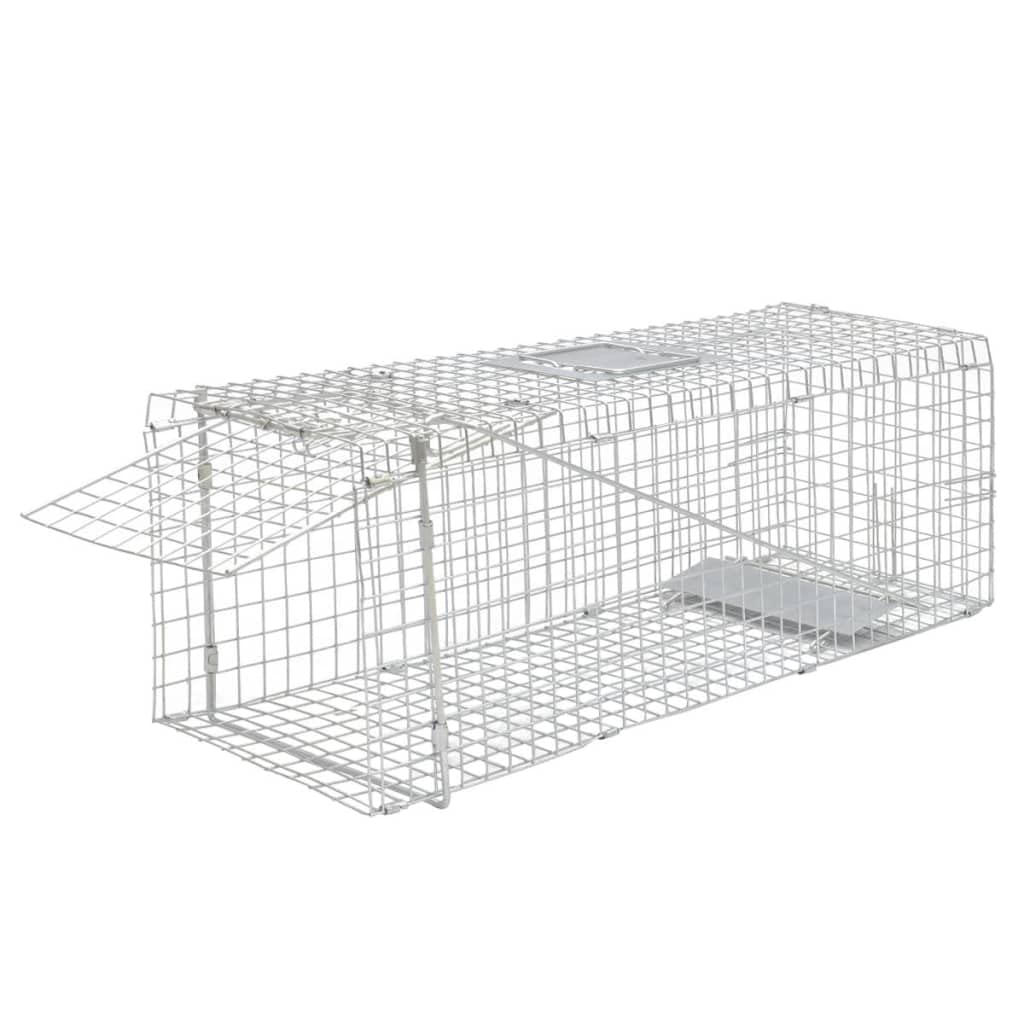 Trampa para Animales Vivos galvanizada 80 cm Jaula Trampa Pajaros Jaula Trampa Palomas
