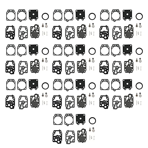 Tiamu 10 Kit D'Aiguille de Joint de Reconstruction de RéParation de Carburateur pour Tondeuse Walbro K20-WYJ Echo Husqvarna Toro Ryobi Honda Homelite