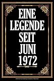  Eine Legende Seit Juni 1972: .A5 120 Seiten. Platz Für 60 Gäste I Gästebuch Zum Eintragen Der Glückwünsche Zum 48. Geburtstag I Geboren Jahrgang 1972 ... I Zum Selber Eintragen Und Fotos Einkebe