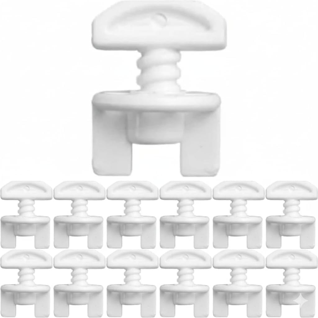 Orret Home 20 Adet Perde Durdurma Aparatı – Korniş Sonlama Düğmesi, Perde Stoperi ve Sonu Kilidi, Plastik Stop Finisher, Perde Stopu Korniş Ucu Tutucu Seti