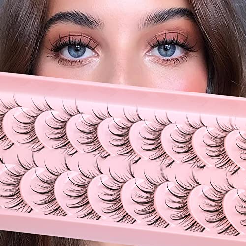 Wimpern Manga Lashes Natural Look Fake Lashes 10 Paare Falsche Wimpern Wispy Eyelashes Manga Lash von Lvmixwig Cover