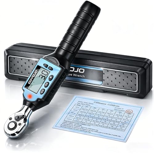 GOYOJO 2024 Newest Digital Torque Wrench, 30Nm 22ft.lb Max High-Precision, Professional 1/4" Drive - Essential Tool for Auto Repair, Motorcycle Maintenance, Bicycles, Home DIY Projects