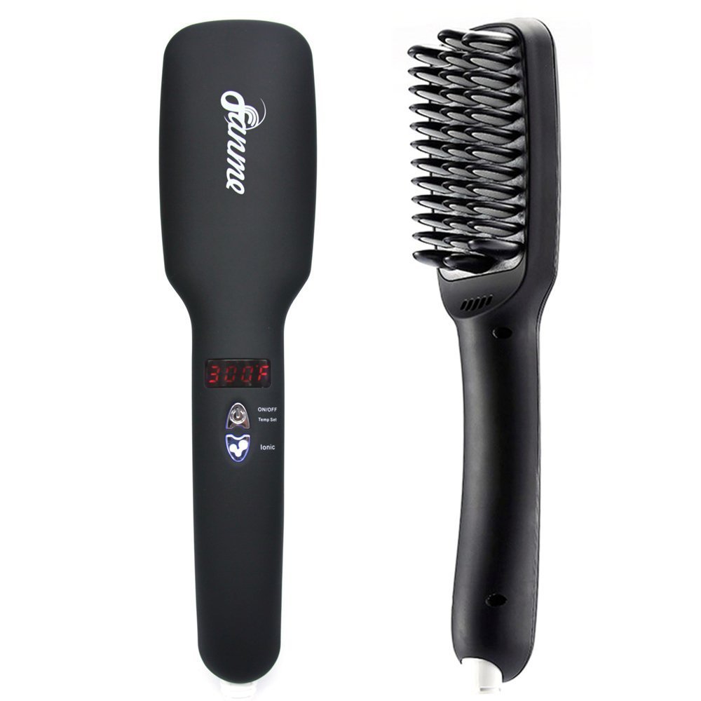 Buy Ionic Hair Straightener Brush, PTC Ceramic Hair Straightening Brush