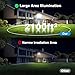 Olafus 2 Pack 130W LED Flood Light Outdoor, 13000lm LED Work Light with Plug, IP66 Waterproof Exterior Security Lights, 6500K Daylight White Outside Floodlights for Playground Yard Stadium Lawn