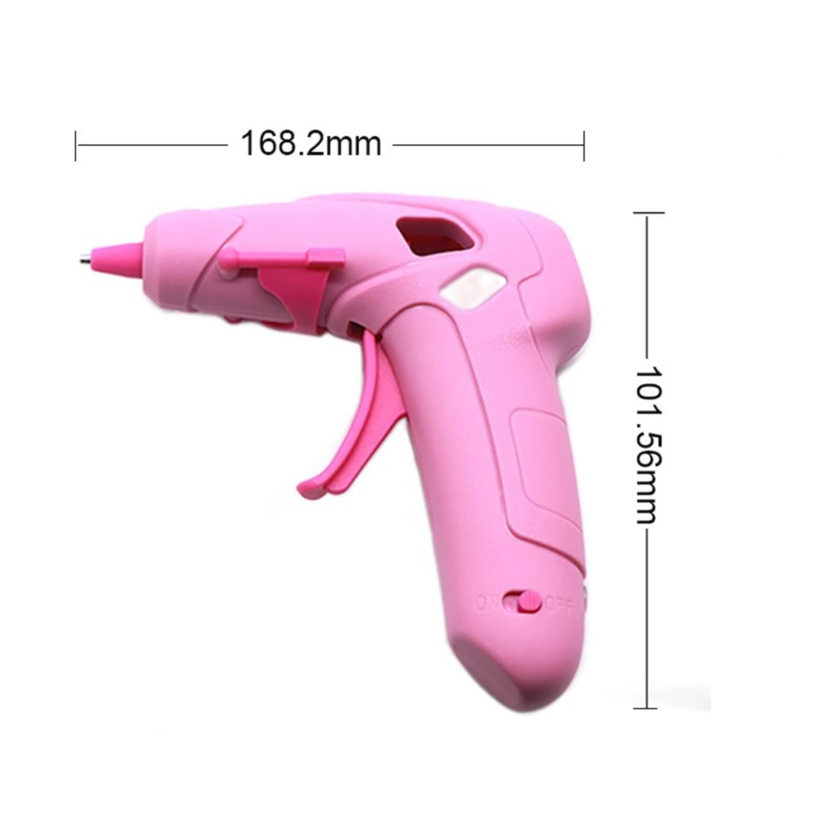 Pistolet do klejenia na gorąco 20 sztuk 7x100mm kleje w sztyfcie USB akumulator bezprzewodowy pistolet do klejenia narzędzie do naprawy domu DIY (Color : Pink with 20 sticks)