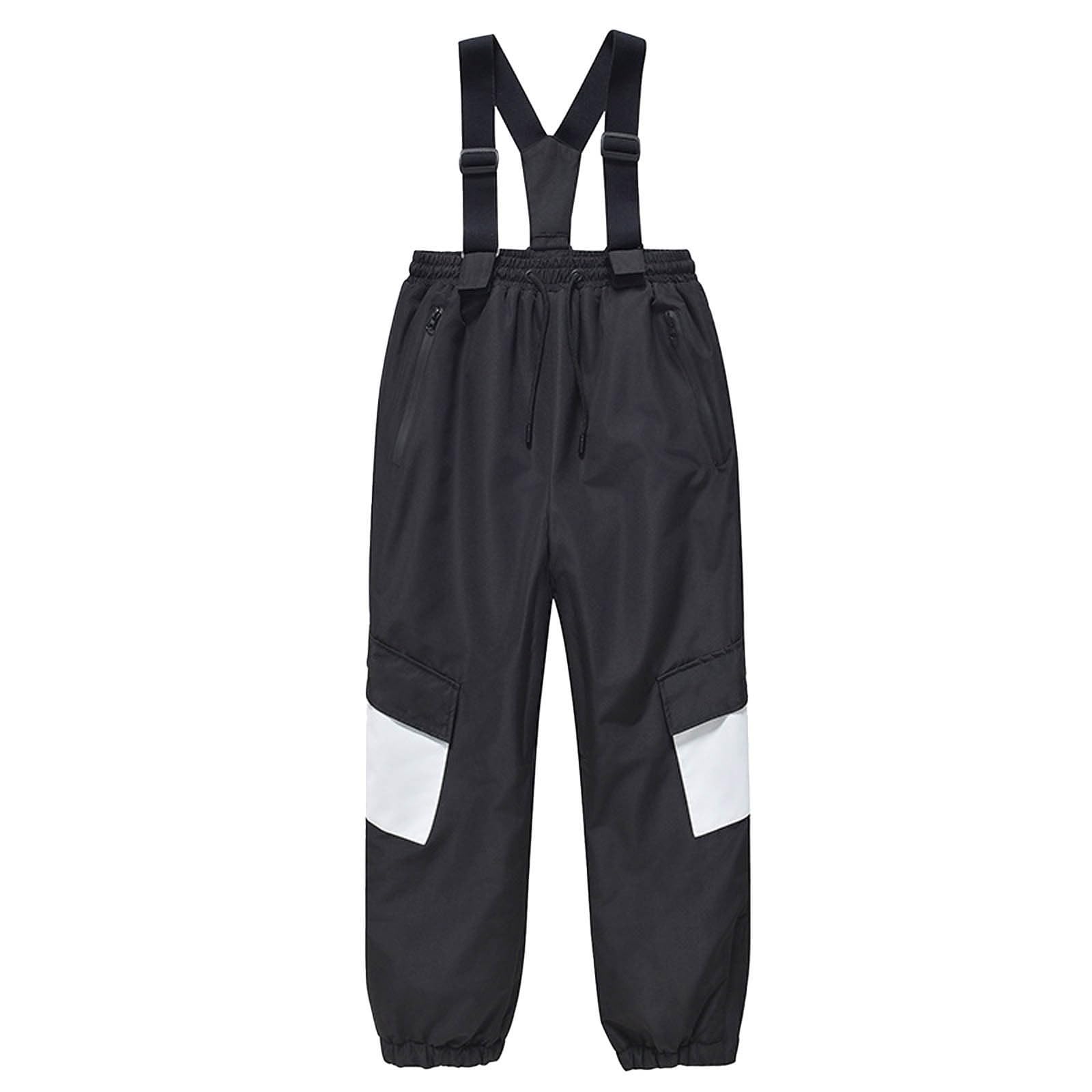 Pantalon de ski d'hiver pour enfant avec bretelles doubles pour filles et garçons - Isolation chaude
