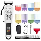 SURKER Cortapelos profesional para hombre, cortapelos y barba, recortadora de precisión, cortapelos largos