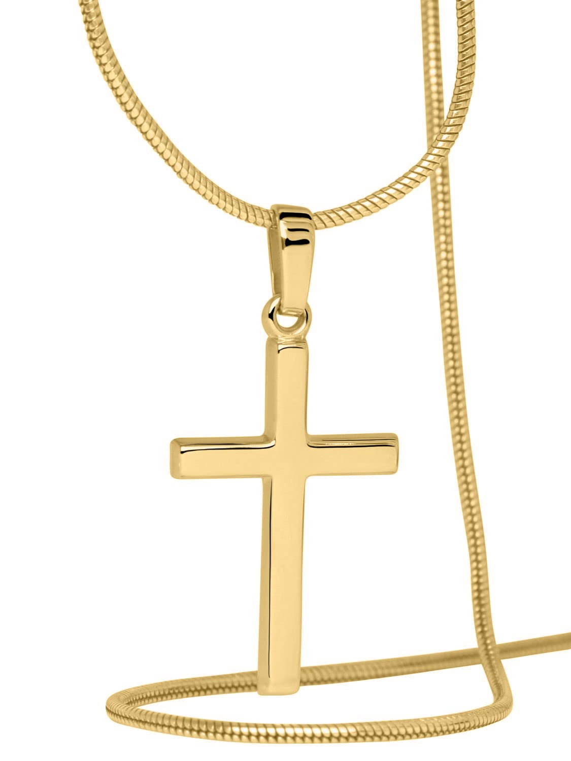 My Gold Pendentif Croix (sans Chaîne) Or Jaune Véritable 375 Or (9 Carats) 25 mm x 12 mm Croix Landour A-02220-G601