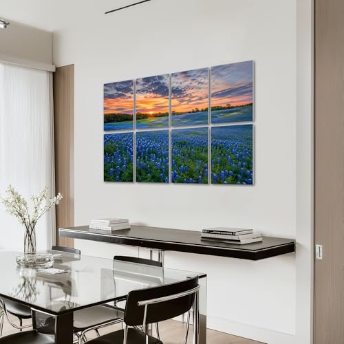 8 Pack Paneles Acústicos Artísticos Absorbentes de Sonido Bluebonnets TX Paneles Decorativos Auto Adhesivos para Estudios de Grabación en Casa 48"x32" miniatura 7