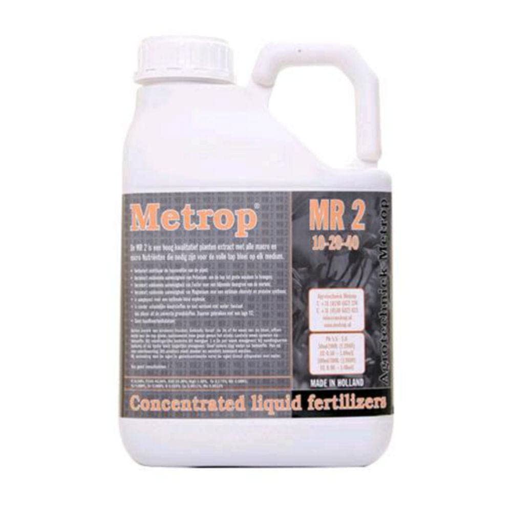 Fertilizante 100% orgánico biodegradable para floración Metrop® MR-2 (5L)