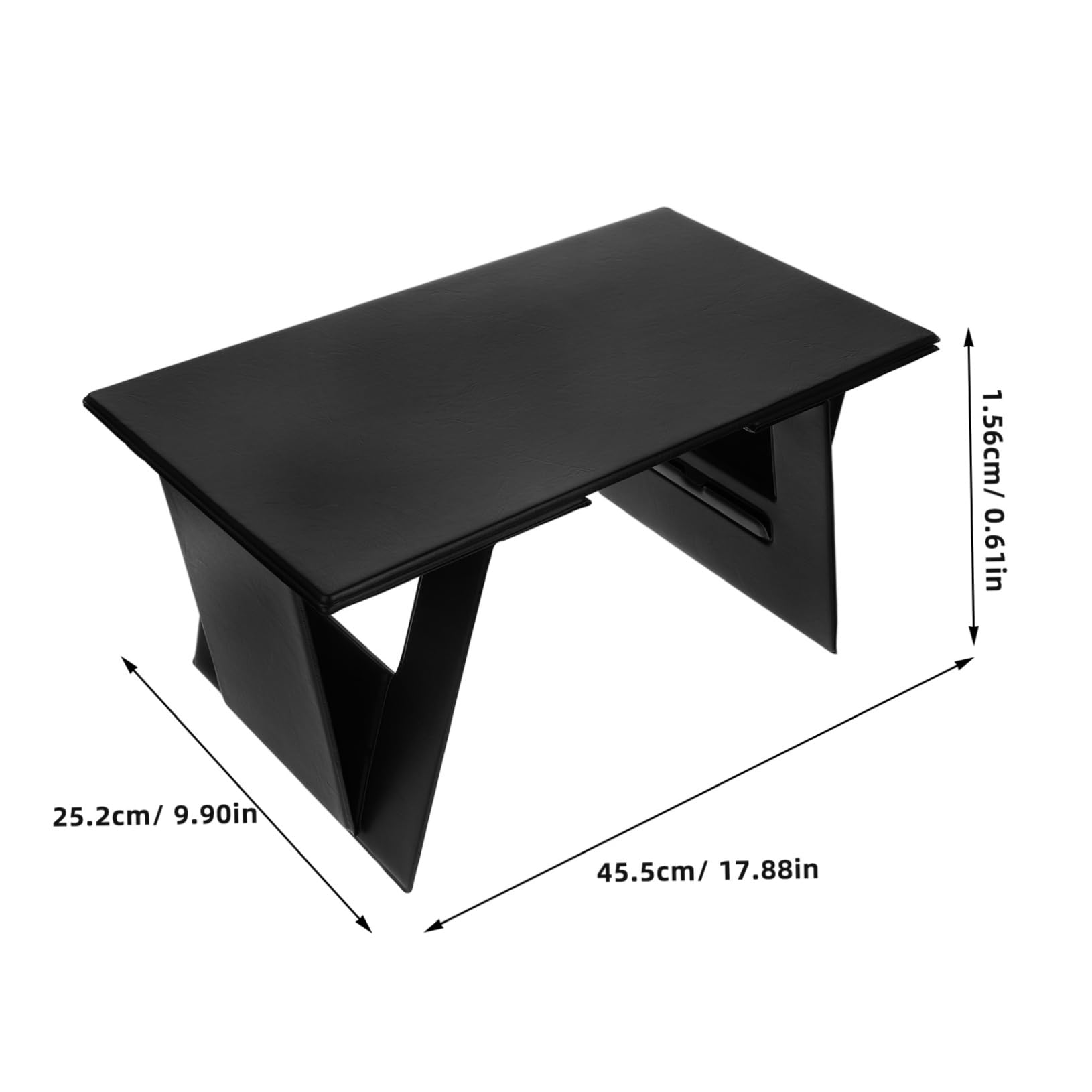 GLEAVI Car Folding Laptop Desk Adjustable Foldable Lap Table for Car Bed and Couch Lightweight Portable Multifunctional Design Black for Study and Travel