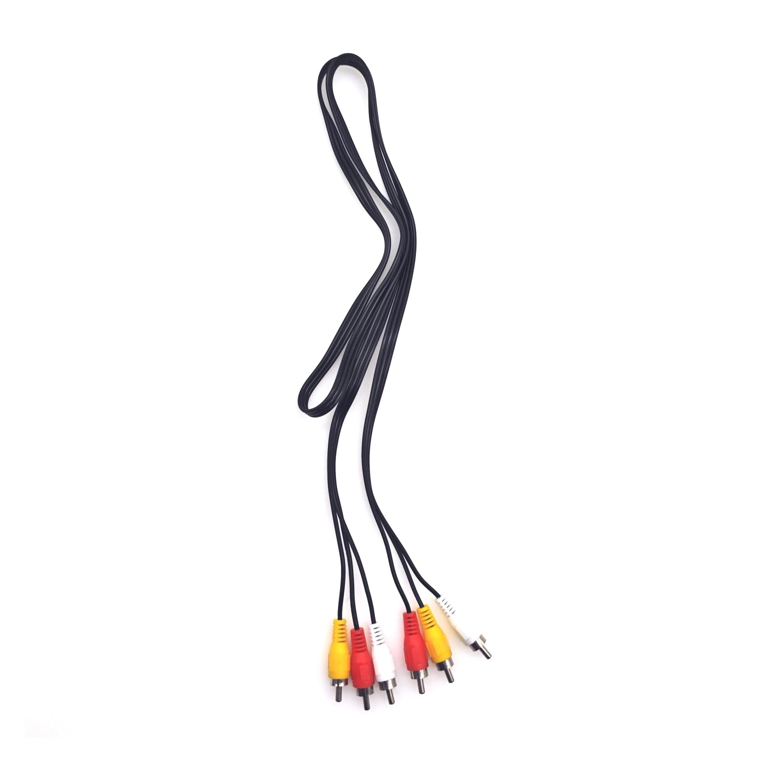 JZK 1,2 m Câble composite AV rouge jaune blanc 3 RCA mâle vers 3 RCA mâle, câble audio vidéo pour connecter un lecteur VHS/vidéo/DVD au téléviseur