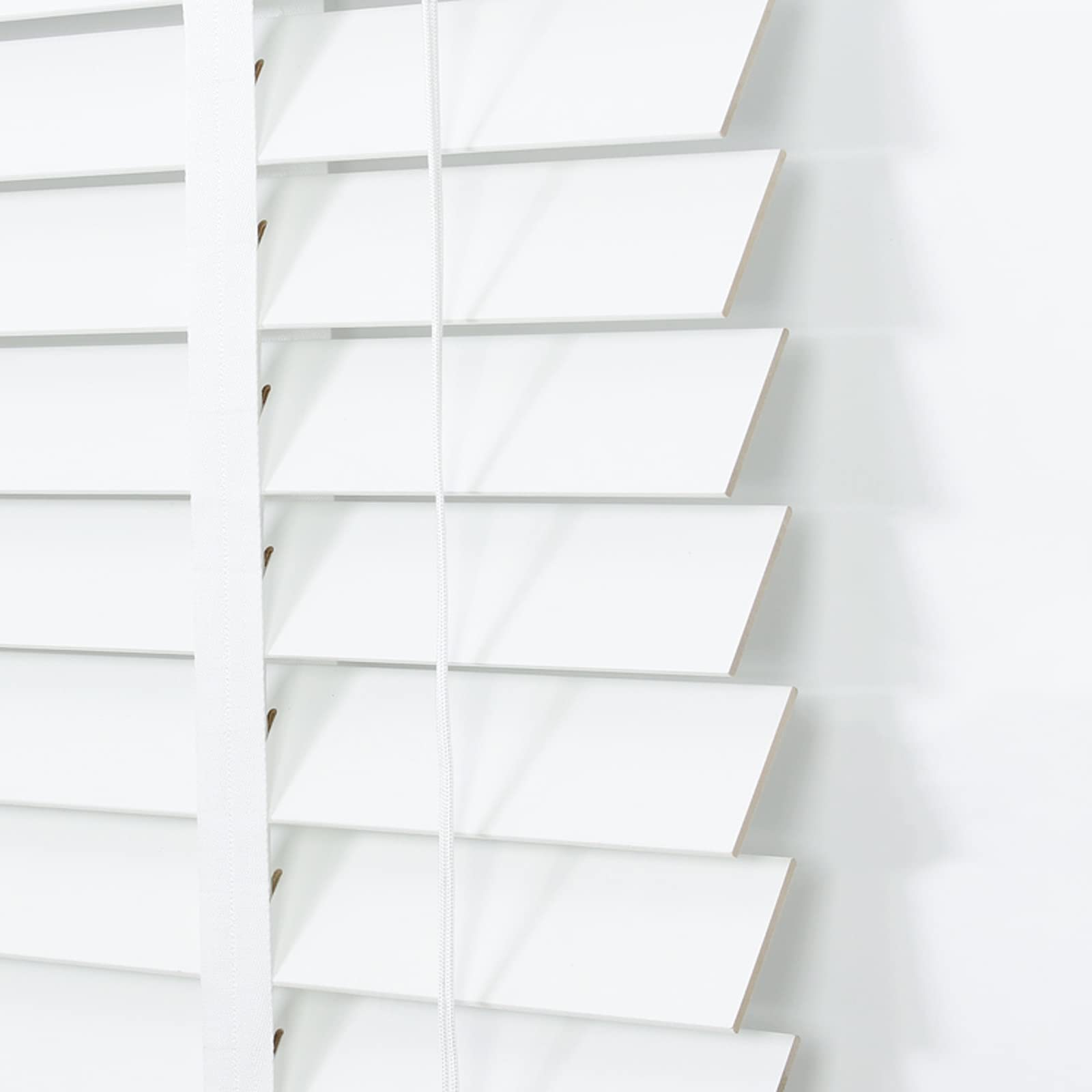 Persianas venecianas blancas de madera blackout,persianas horizontales impermeables,persianas de protección de la intimidad,ajustables gratuitamente,para dormitorio,estudio,balcón,WxH-75x150cm/29.5x59in