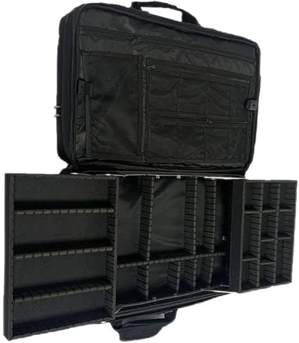 DAMIFAN mochila de peluquero bolsa de viaje bolsa de viaje estación móvil de peluquero organizador de herramientas bolsa de maquillaje, Negro -