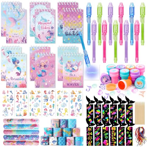 G.C Sereia enchimento pinatas de aniversário infantil com caneta tinta invisível livre selos infantis pulseiras sereia presentes convidados aniversários detalhes para aniversários infantis meninas