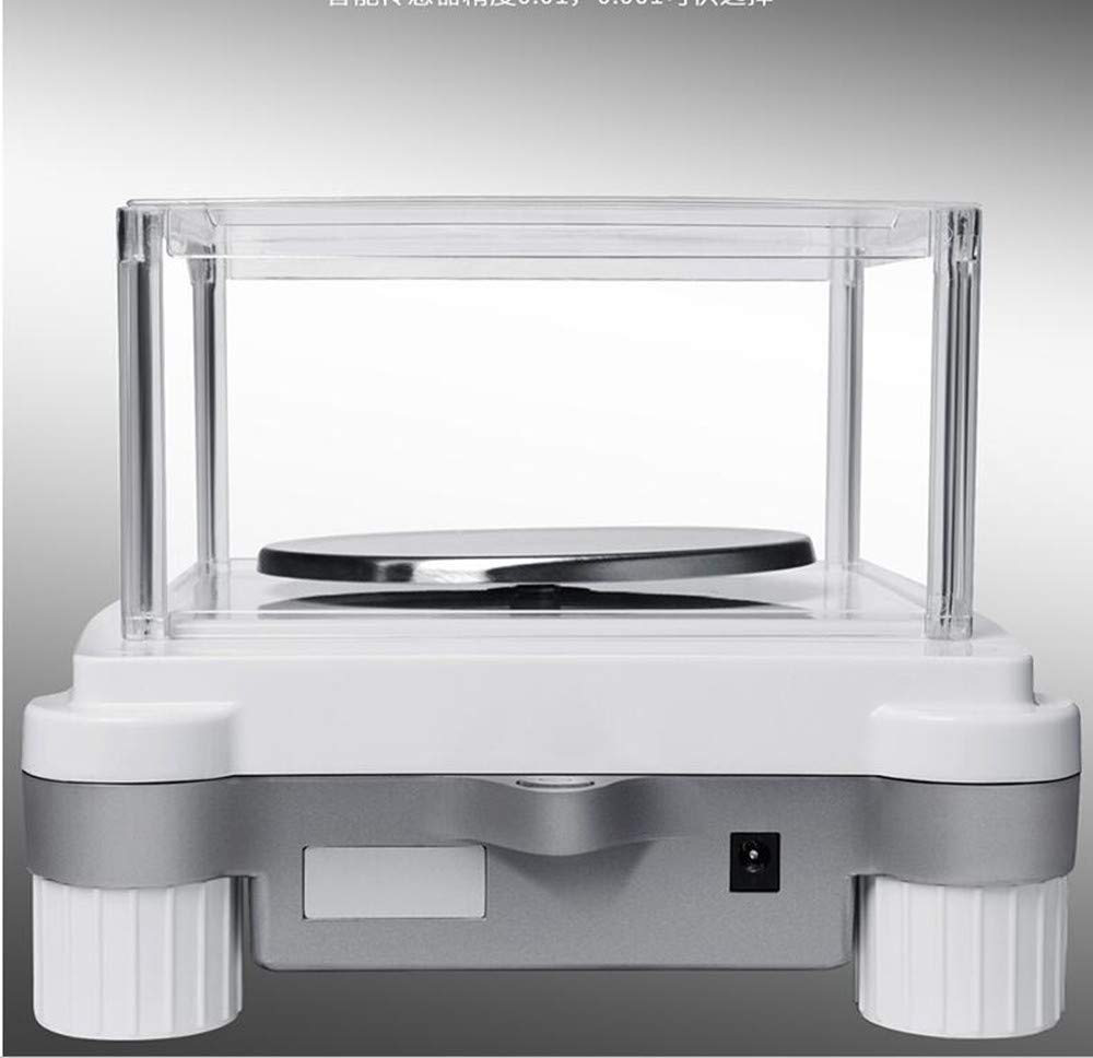 Balance de laboratoire numérique de haute précision 0,01 g Balance de laboratoire électronique analytique de précision pour laboratoires Bijoux Or (prise 220 V UE/Royaume-Uni/AU, 50 Hz, MAX 600 g/0,