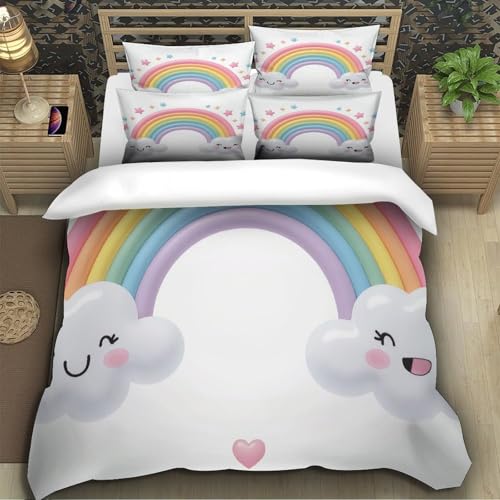Housse de couette raton laveur 220x240 cm avec 2 taies d'oreiller - 5