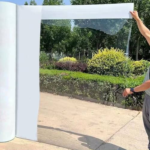 Transparente Placas de Policarbonato para Tejados, 1.2mm Paneles Techos de Plástico, Hojas Invernadero Metacrilato Acrílica para Marquesinas Exterior Terraza Jardín(0.6x5m)