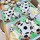 100 Stück Fußball Servietten, Fußball Thema Geburtstagsparty Servietten Einweg Papier Serviettens für Jungen und Kind Geburtstag, Baby Dusche, Spiel Tag Party Zubehör