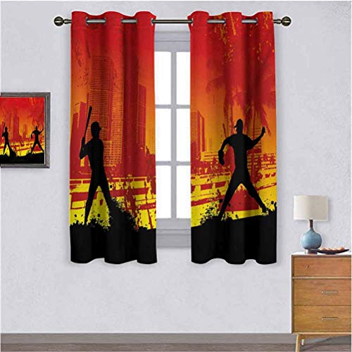 out curtains for bedroom,curtains for living room Teen RoomMen Playing Baseball in the