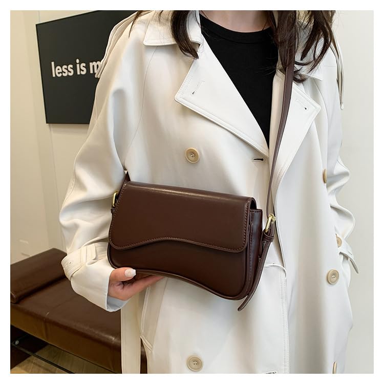 Image of Shoulder Bags for Women Y2K Purse Trendy Cherry Hobo Handbags Vegan Leather Clutch Saddle Bag with 2 Removable Strap