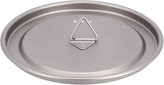 Pure Titanium Cup Lid with Handle, Ultra-Light Dirt-Proof Replacement for Camping Mug Pot-Kettle, 80mm/95mm/120mm(80mm)
