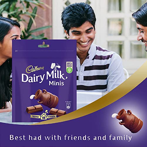 Image of Cadbury Celebrations Assorted Chocolate Gift Pack, 62.2 g- Pack of 8 & Dairy Milk Chocolate Home Treats, 126g - Pack of 4