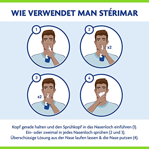 Stérimar Allergie Nasenspray - 100% natürliches Meerwasser -Schnelle und Akute Hilfe bei Schnupfen und Verstopfter Nase Ausgelöst durch Allergien - Salzwasser Spray für Kinder und Erwachsene 100ml
