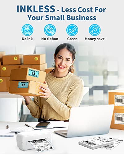 Phomemo Thermal Label Printer, Shipping Label Printer, Desktop Label Printer For Mac Windows Chromebook, Thermal Printer Compatible With Amazon, Ebay, Shopify, Etsy, Ups, Fedex, Dhl #TOP5