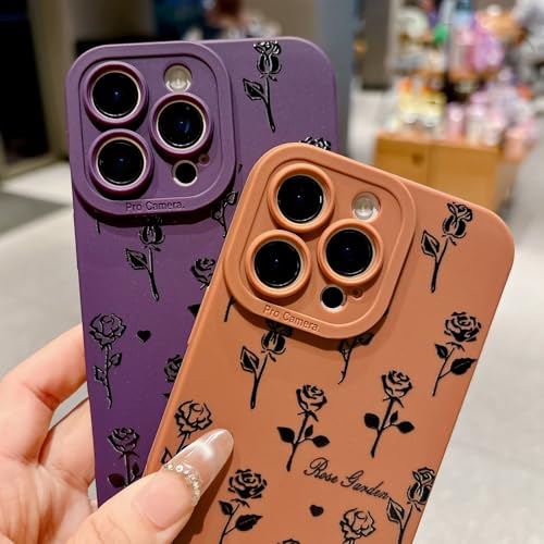 Coque iPhone 12 Pro Max rose noire violette antichoc TPU - 6