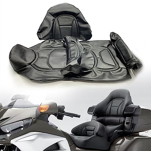 Housse de siège moto Gold Wing GL1800 en cuir PU contre l'usure et la pluie