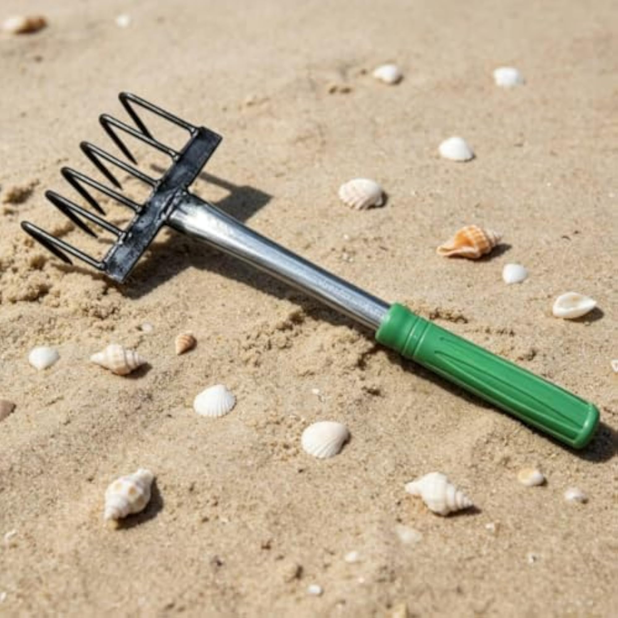 Hand Cultivator with Strong Digging Tines, 8-Tooth Rake
