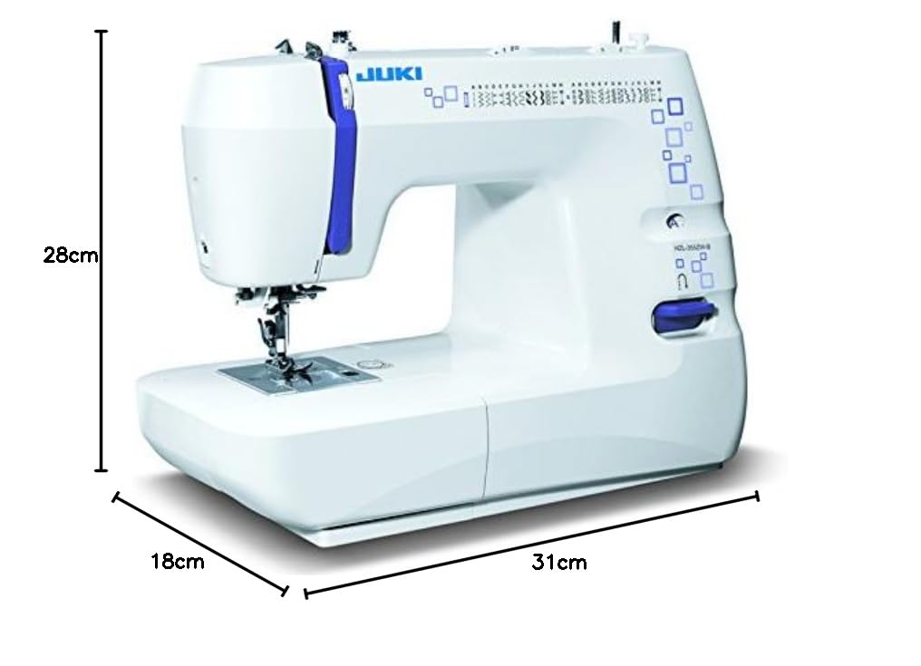 Juki HZL-355ZW Mechaniczna maszyna do szycia Metal/PVC Biała 41 x 17,7 x 30,8 cm