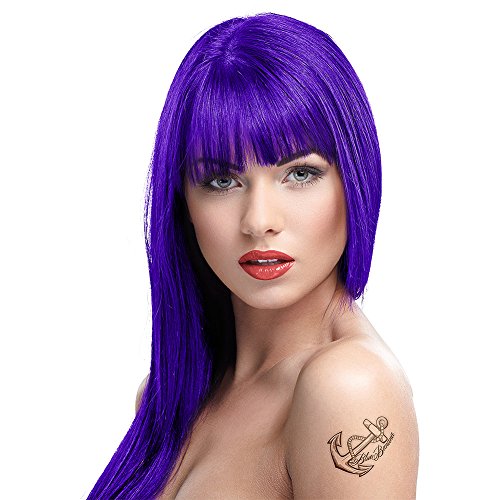Renbow Crazy Color Semi Permanent Hair Color Cream Hot Purple No.62 100ml by Renbow