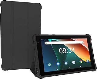 NOVOJOY 7 Inch Tablet with Case, Android 15 Tablet PC, 32GB Storage 8GB RAM Tabletsa Quad-Core Processor Android Tableta pc Dual Camera, WiFi, BT Computer Tabletas.(with Tablets Cover)