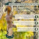 2Pack Metal Bird Feeders Hanging Tube for Garden – Wild Bird Seed Feeder with 6 Feeding Ports, Steel Hanger, Weatherproof Hanging Bird Feeder for Small Birds, Niger Seeds & More