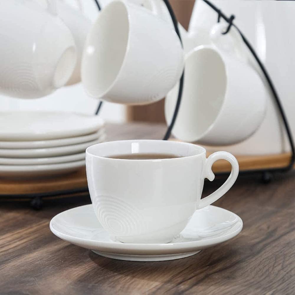 Amazon｜陶器ティーカップコーヒーカップソーサーセット、カップ