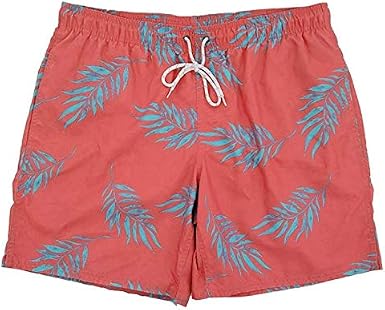 Bay Mens Swim Island Coral Leaf Size 