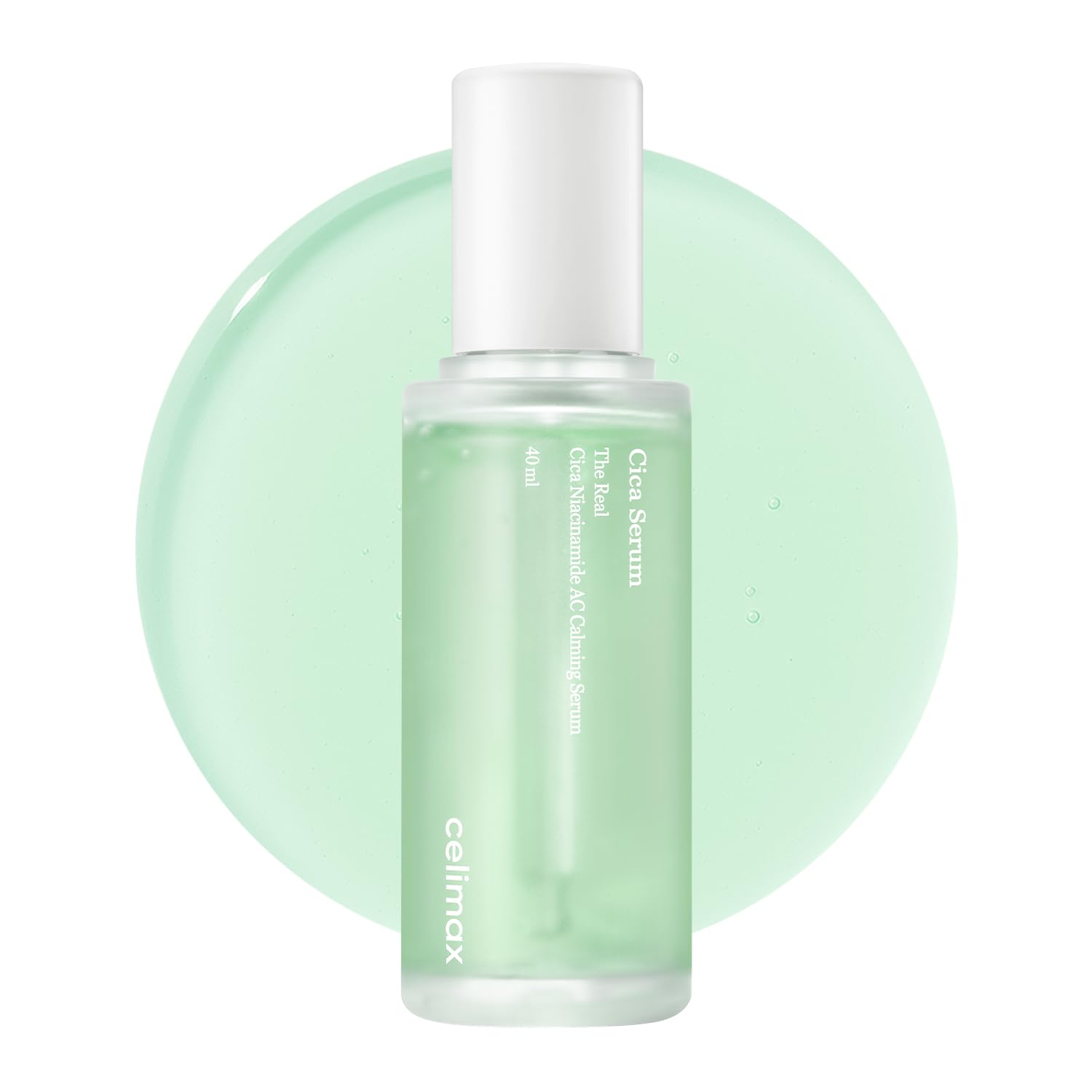 The Real Cica Niacinamide AC Calming Serum 40ml | Hyaluronic Acid Redness Relief Moisturizing Soothing Restoring Serum Mild Formula for Sensitive,Christmas Gift Stocking Stuffers