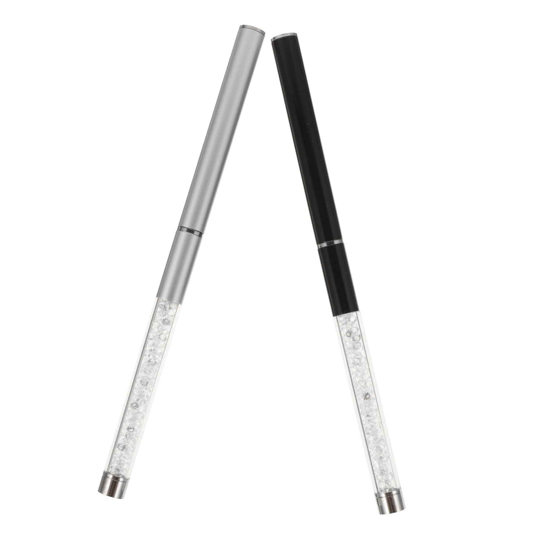 Baluue 2pcs Compact Lash Brush Eyebrow Brush Set Girl's Makeup Mascara Tools Easy Application Travel-friendly