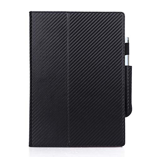 Feitenn Case for Remarkable Paper Tablet Case, Sleep/Wake e-Book Notepad Stylus Pen Holder Cover Hand Strap Carbon Fiber Texture Stand Protective Bumper Remarkable Paper Tablet 10.3 2018- Black