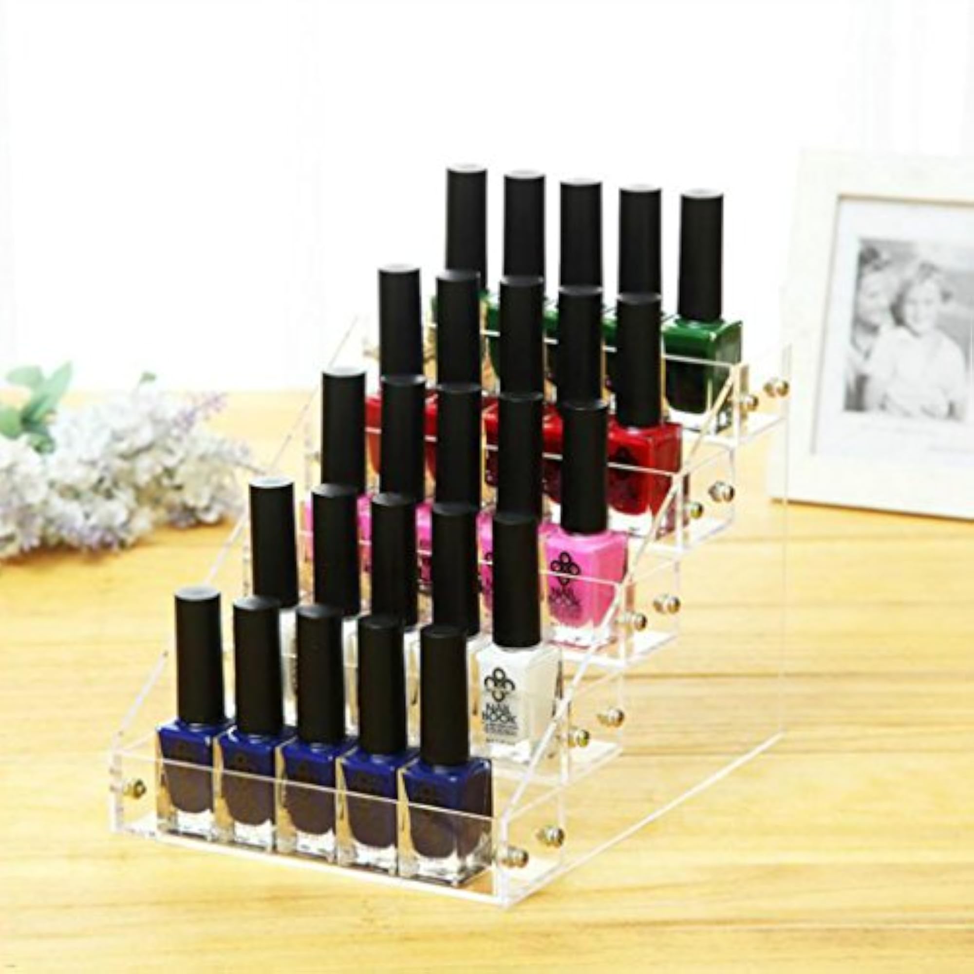 Beauty Makeup Nail Polish Holder Acrylic 5 Tiers