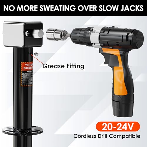 YOMILINK 5,000 lbs Cordless Drill Jack