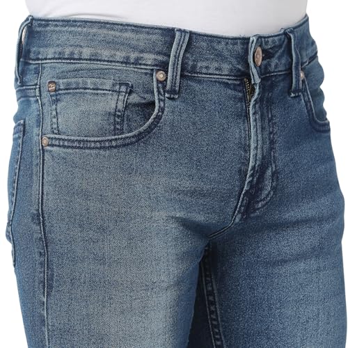 Image of Spykar Men's Skinny Fit Low-Rise Casual Jeans
